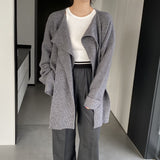 Women Cardigan Sweater Sweater Cardigan Coat Long Sleeve Loose Sweater 8t7351
