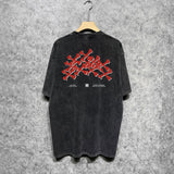 Amiri T Shirts Washed and Worn Retro Short Sleeve T-shirt