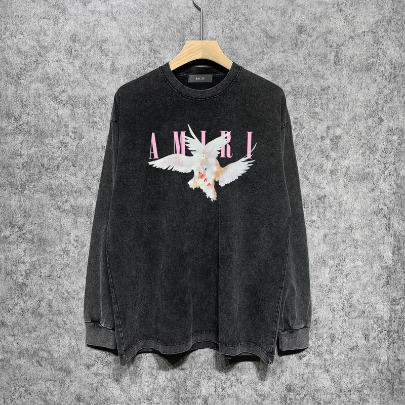 Amiri Long-Sleeve Shirt Vintage Long Sleeve T-shirt