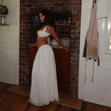 Women Dresses Spring Sexy Mid-Length Dress Set