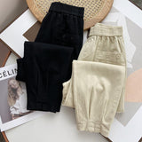 Women Sweatpants Casual Pants Women Elastic Waist Loose Harem Pants
