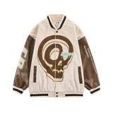 Men Jacket Coat Embroidered Baseball Uniform Coat Men's Ins Color Matching Stitching Jacket