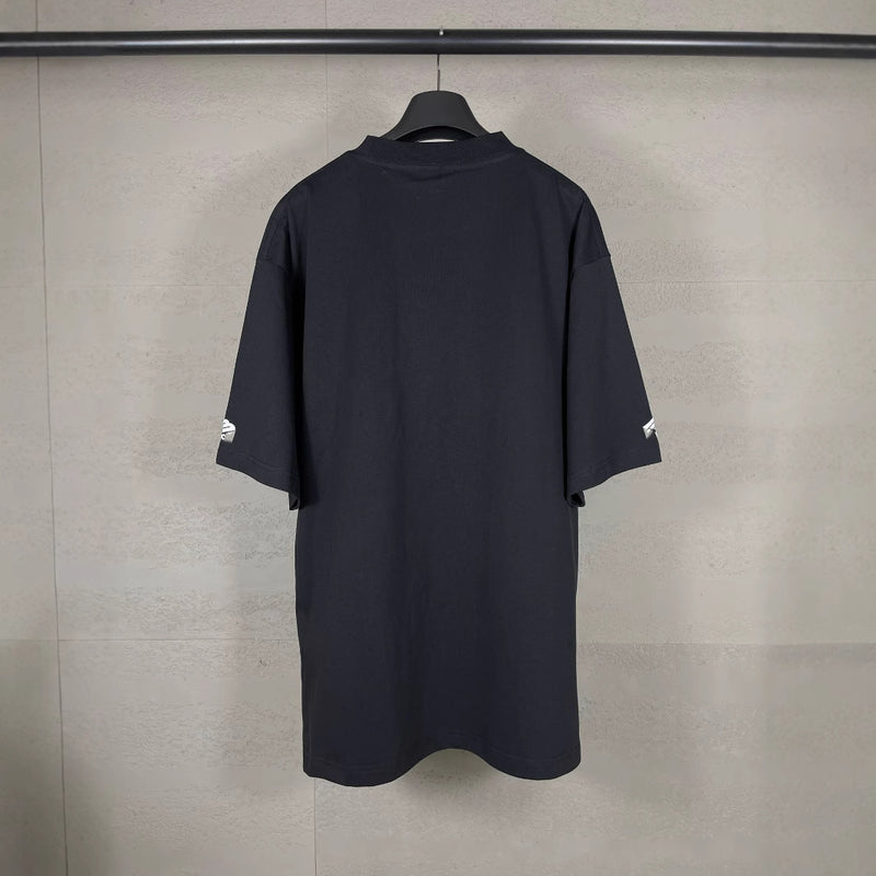 Men T-shirts Paris Ski Chest Left and Right Cuffs Embroidered Short Sleeves