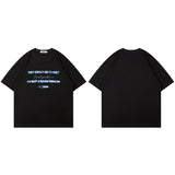 Men T Shirt Oversize Hip Hop Retro Couple Short Sleeve T-shirt