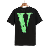 Vlone T Shirt Spring Summer Crew Neck Pullover Short Sleeve Men and Women
