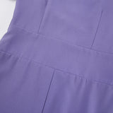 Women Dress Elegant Lantern Sleeve Chiffon Dress