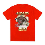 Losers Quit Gambling Meme Graphic T Shirt Men's Vintage