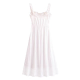 Women Dresses Summer Retro Long Dress (Xds0414)