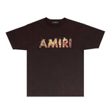 Amiri T Shirts Fashion Brand T Shirt Short Sleeve T-shirt Blouse