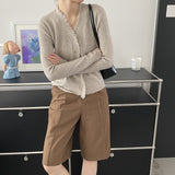 Women Cardigan Sweater Autumn Knitted Coat Vintage Tassel Sweater Coat Knitted Cardigan 8t8261