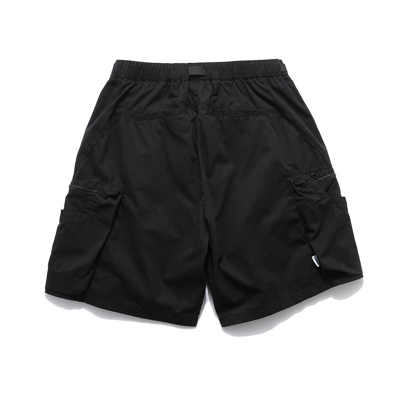 Men Shorts Multi-Pocket Workwear Shorts Functional Casual Pants