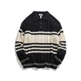Unisex Sweater Winter Vintage Stripe