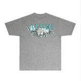 Amiri T Shirts Fashion Brand T Shirt Short Sleeve T-shirt Blouse
