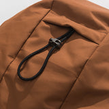 Unisex Winter Cotton Coat Three-Dimensional Pocket Hooded down Jacket Retro Workwear down Jacket