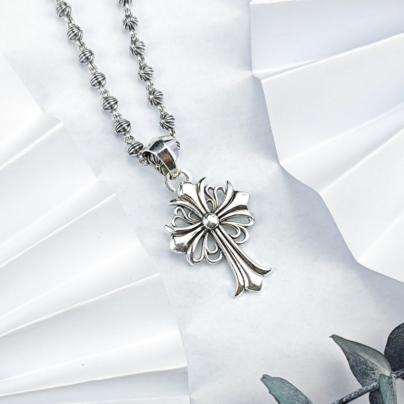 Chrome Hearts Necklace Cross Pendant Versatile for Men and Women