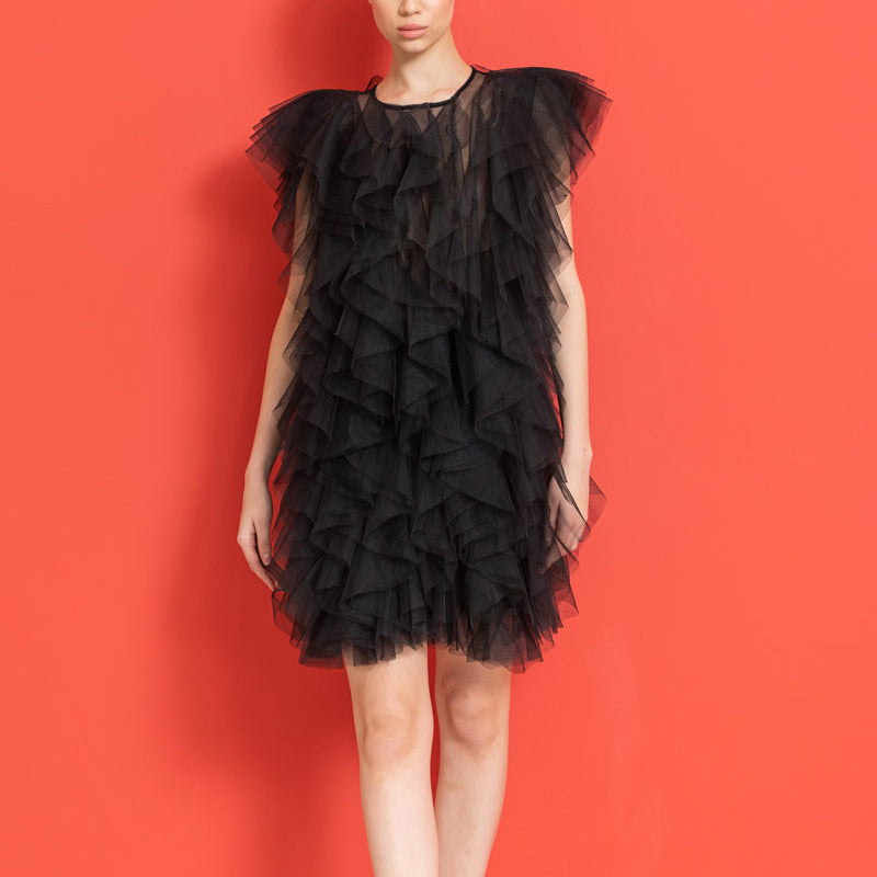 Women Dresses Spring Voile Dress (Qymy0409)