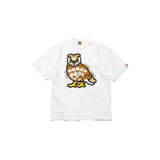 Men T-shirts Owl Pattern Crew Neck Short Sleeve T-Shirt Loose Casual