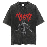 Washed and old T-shirt summer men's top