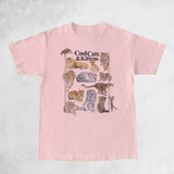 Cool Cats And Kittens Vintage T-Shirt Unisex Grunge Aestheti
