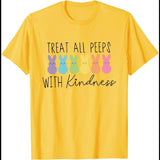 Treat All Peeps with Kindness T-Shirt, Funny Rabbit Bunny