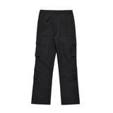 Men Sweatpants Mechanical Style Multi-Pocket Zipper Overalls