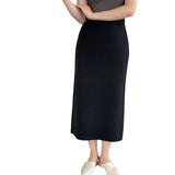 Women Knitted Skirt Autumn and Winter Knitting Straight Skirt Sheath Skirt