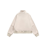 Unisex Jacket Vintage Jacket Loose Short Stand Collar Sports Jacket