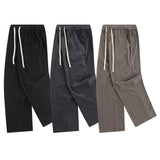 Women Sweatpants Knitted Straight Casual Pants Men and Women Retro Loose Sports Wide Legs Trousers
