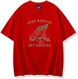 Funny Even Baddies Get Saddies Frog Tshirt,Mental Health
