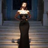 Women Dresses Cutout Sling Dress Long Dress