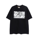 Gallery Dept T Shirts Spring/Summer Gallery Dept City Poster Printing Loose Half Sleeve Short Sleeve
