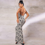 Women Dresses Summer Sexy V-neck Backless Sling Dress