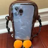 Children's monkey one shoulder oblique span small bag