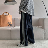 Men Jeans Loose Straight Jeans Wide Leg Pants