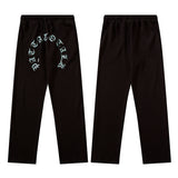 Women Sweatpants Embroidered Sweatpants Men's and Women's Straight Loose Casual Pants