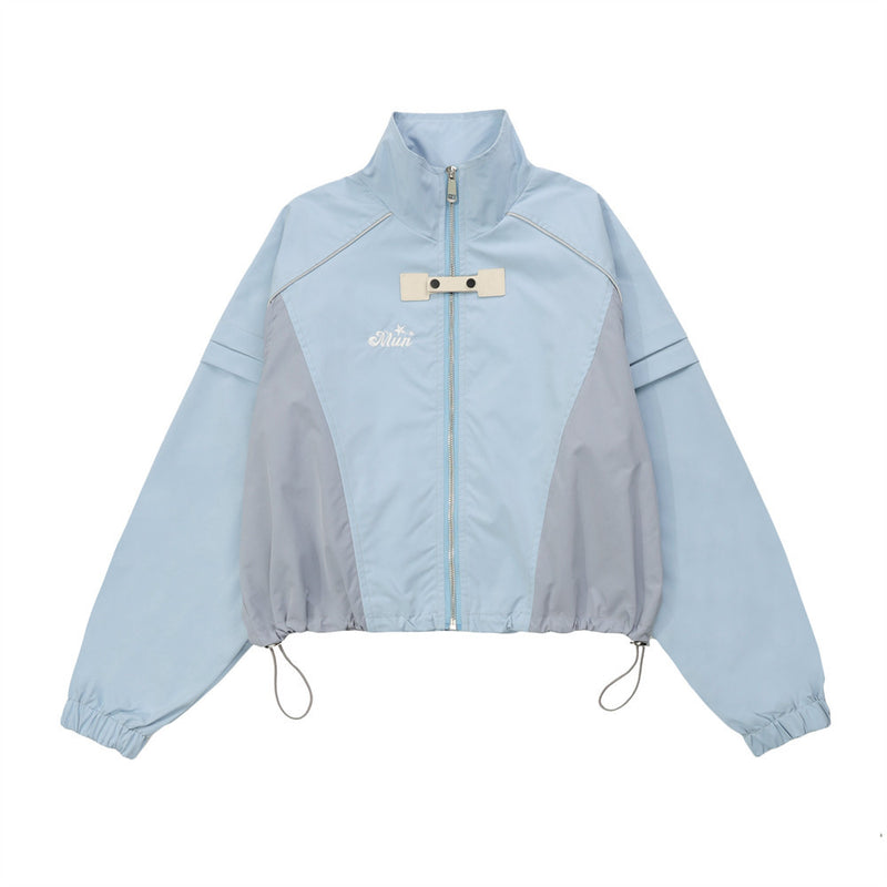 Women Jacket Stand Collar Jacket Autumn and Winter Outdoor Shell Jacket