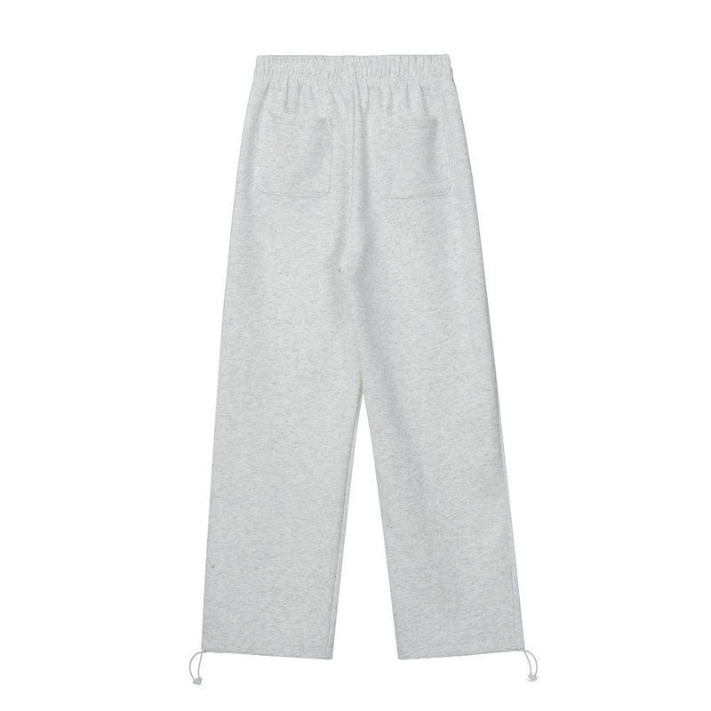 Men Sweatpants Baggy Pants-Foot Drawstring Ankle-Tied Trousers