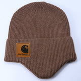 Stussy Hat Winter Knitted Hat Men's and Women's Warm Ear Protector Outdoor Wool Hat