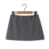 Women Skirt Summer Dark Striped Skirt Skirt