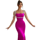 Women Dresses Bandage Dress Elegant Sling Banquet Party Dress (Ont0408)