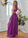 Women Evening Gown Sexy Chiffon Dress