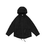 Unisex Jacket Vintage Sports Jacket for Men and Women Same Style Shell Jacket Loose Hooded Coat