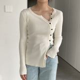 Women Cardigan Sweater V-neck Long Sleeve Cardigan Top 8t8318