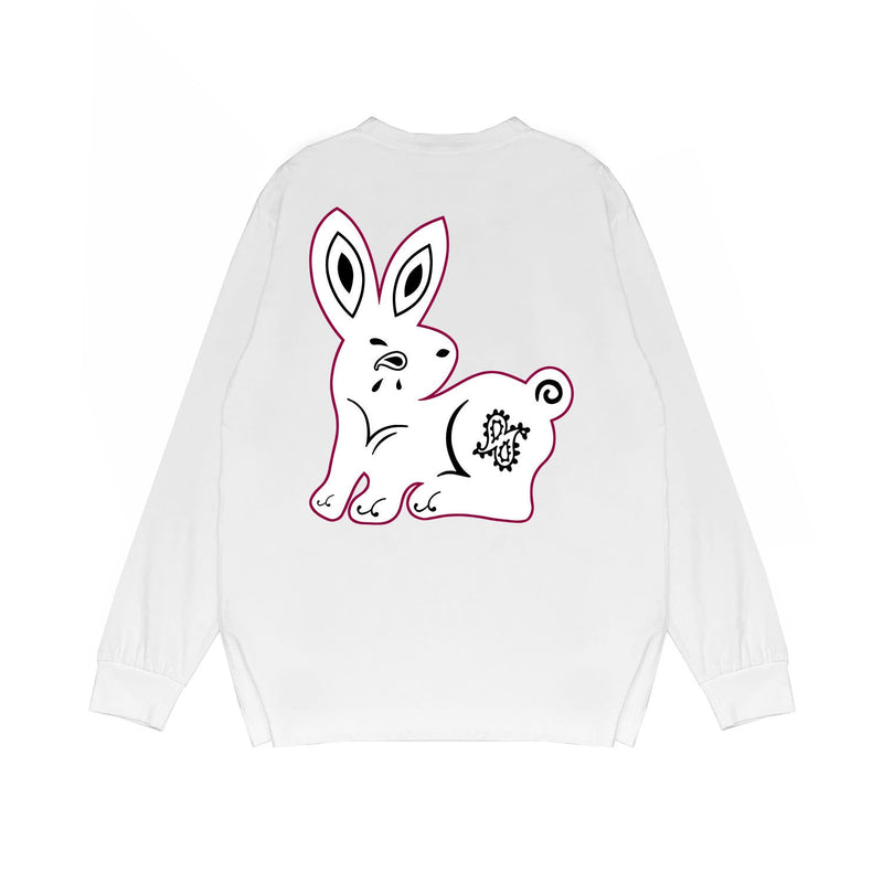 Amiri Long-Sleeve Shirt Creative Bunny Printed Casual Long-Sleeve Shirt