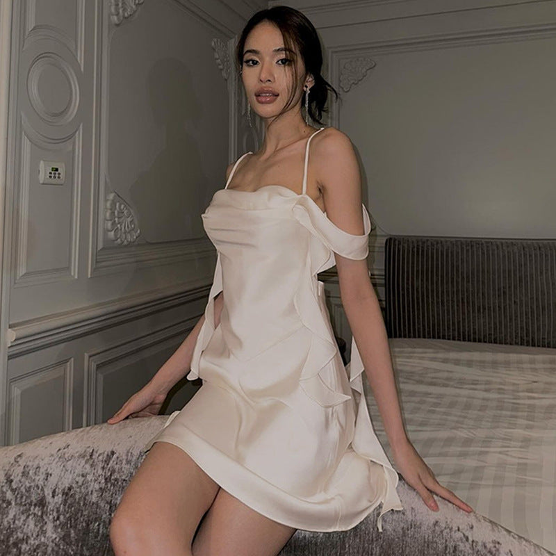 Women Dresses Spring and Summer Sexy Backless Dress