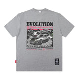 Men T Shirt Summer Retro Hip Hop Printed Short Sleeve T-shirt