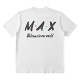 Men T Shirt Vintage Letter Print Casual Short Sleeve T-shirt