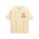 Gallery Dept T Shitrs Vintage Printed Summer plus Size Men and Women Short Sleeve