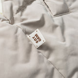 Unisex Winter Cotton Coat Color Contrast Patchwork Hooded Cotton-Padded Coat Retro Loose and Warm Arc Cotton-Padded Coat