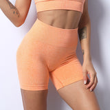 Women Yoga Sports Shorts Quick-Drying Breathable Threaded Tight Cycling Sports Yoga Fitness Shorts